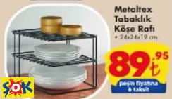 METALTEX TABAKLIK KÖŞE RAFI